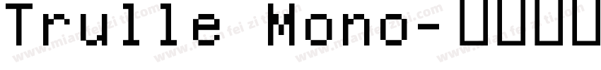 Trulle Mono字体转换